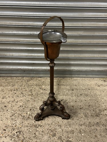 Antique bronze metal ashtray - antique,