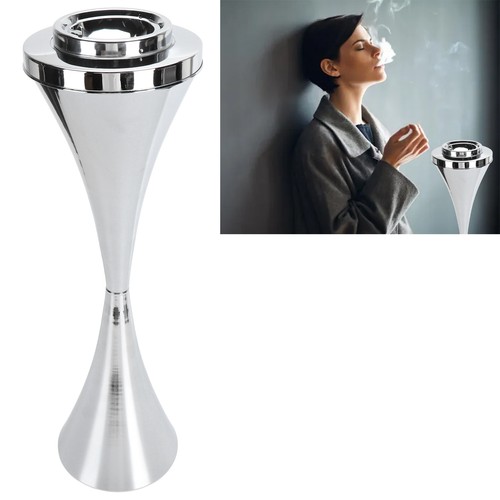 Silver floor standing - silver, ashtray