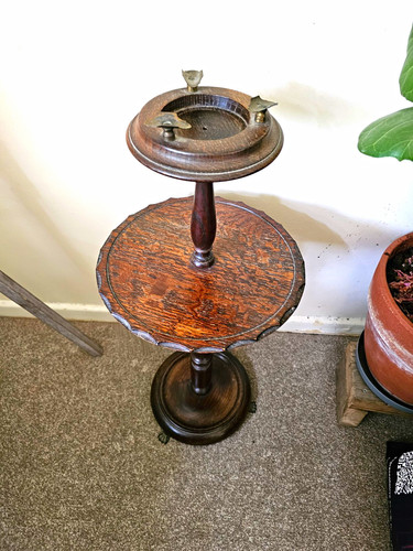 Wood floor standing pedestal - wood,