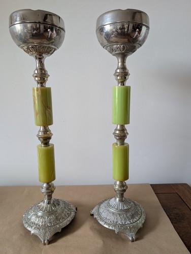 Pair vintage floor standing - of,