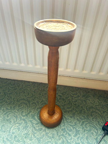 Floor standing wooden ashtray - floor,