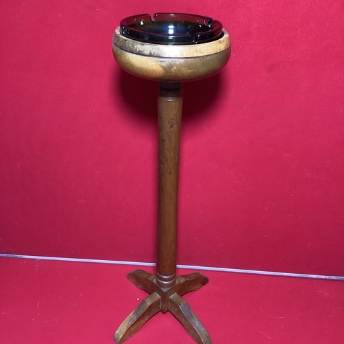 Floor standing wooden - standing, ashtray