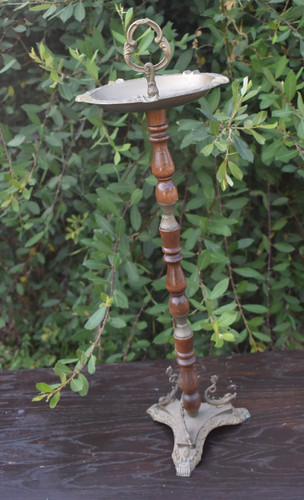 Vintage brass ashtray - brass,