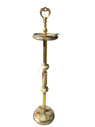 Tall faux onyx gold gilt - , &