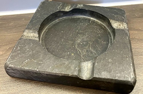 Vintage square stone ashtray - vintage,