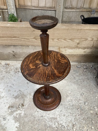 Smokers stand table - table, oak