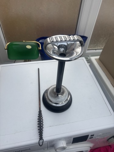Chrome floor standing - floor, ashtray